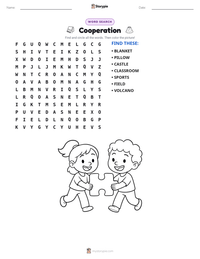 Cooperation printable worksheet preview