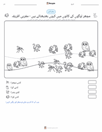مچھر لوگوں کے کانوں میں کیوں بھنبھناتے ہیں - مغربی افریقی پرنٹ کرنے کے قابل ورکشیٹ کا پیش نظارہ