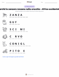 Anteprima della scheda stampabile di Perché le zanzare ronzano nelle orecchie della gente - Africa occidentale