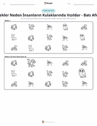 Sivrisinekler Neden İnsanların Kulağında Vızıldar - Batı Afrika yazdırılabilir çalışma sayfası önizlemesi