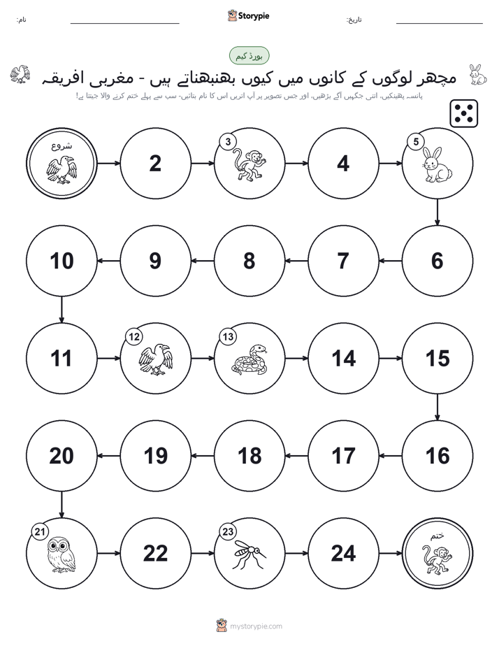 رول اور منتقل کریں کھیل