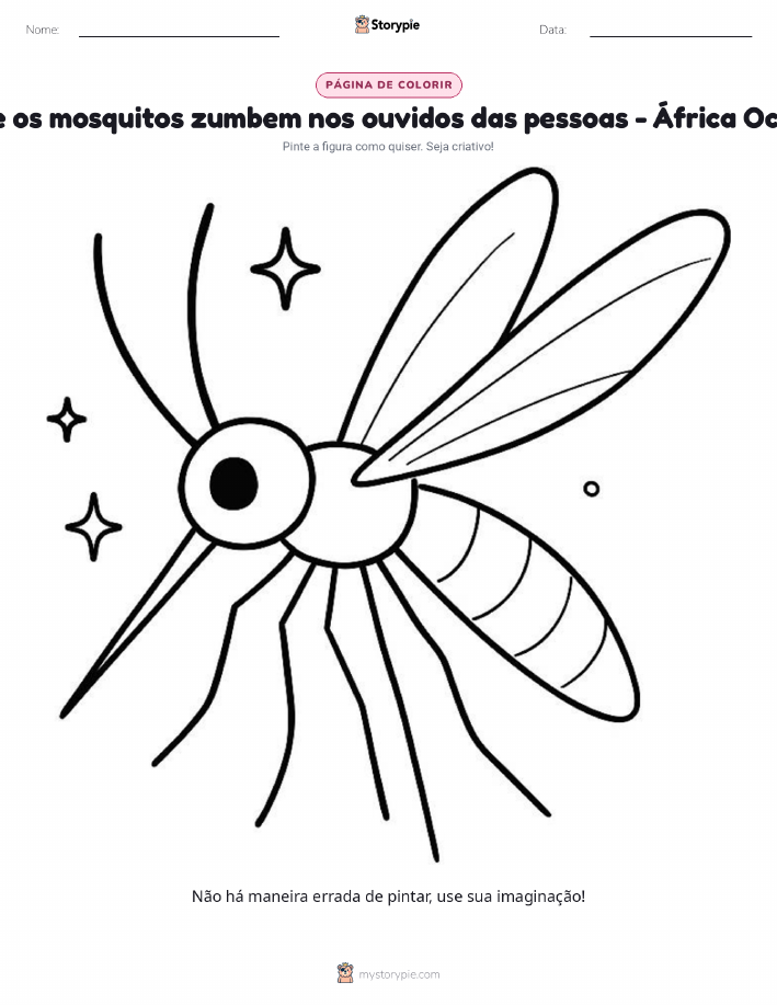 Página para colorir