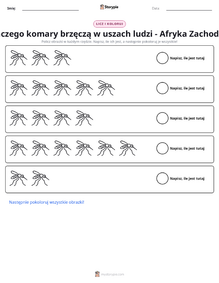 Liczenie i Kolorowanie