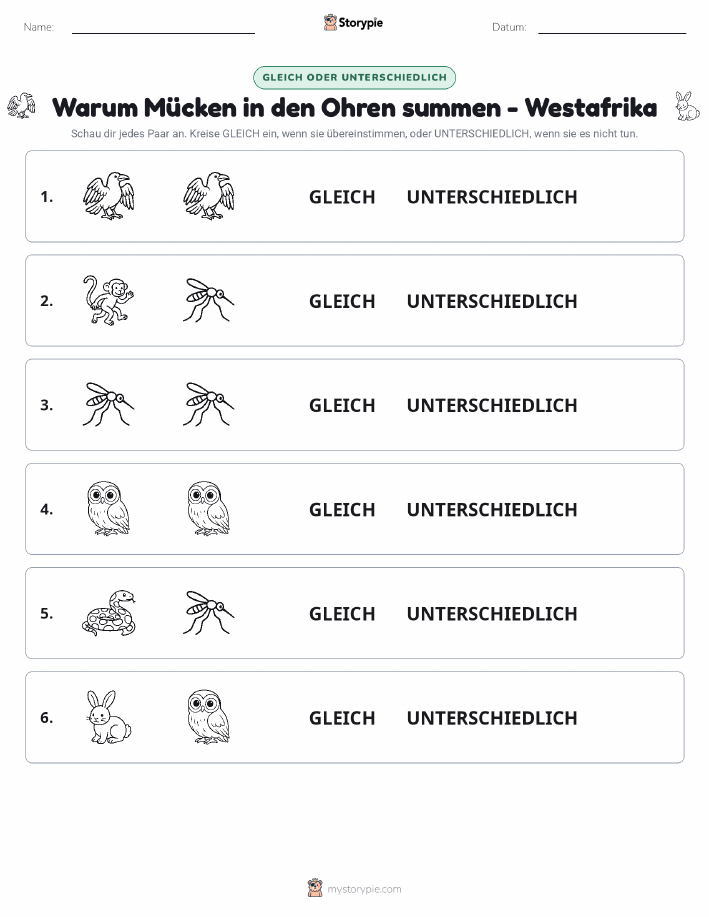 Gleich oder Anders