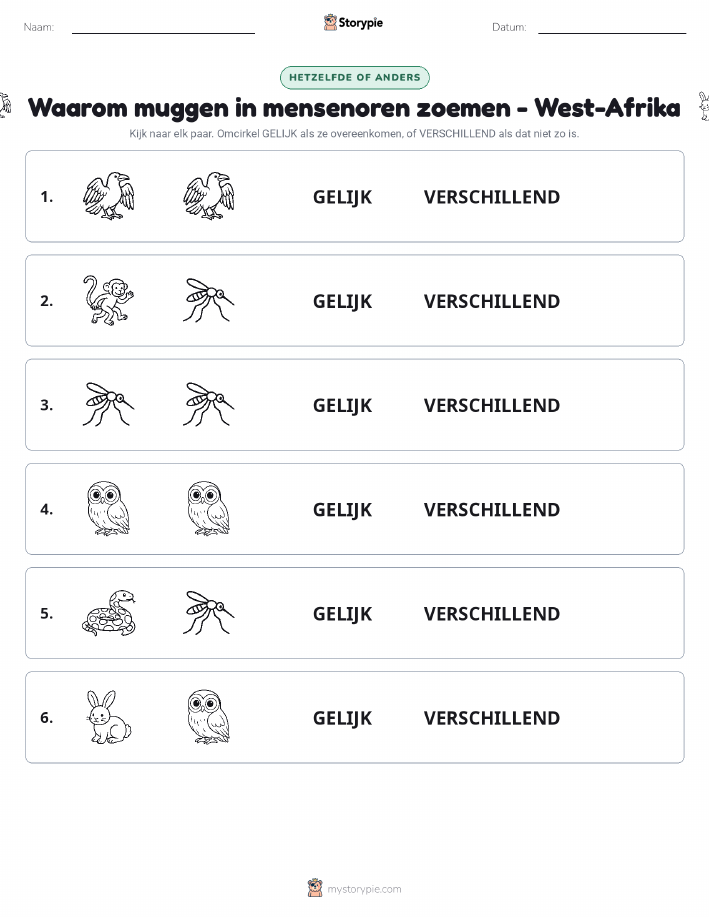 Zelfde of Verschillend