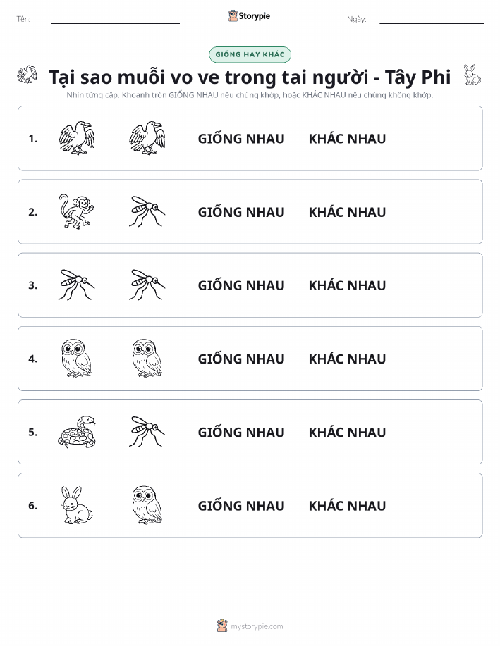 Giống Hay Khác