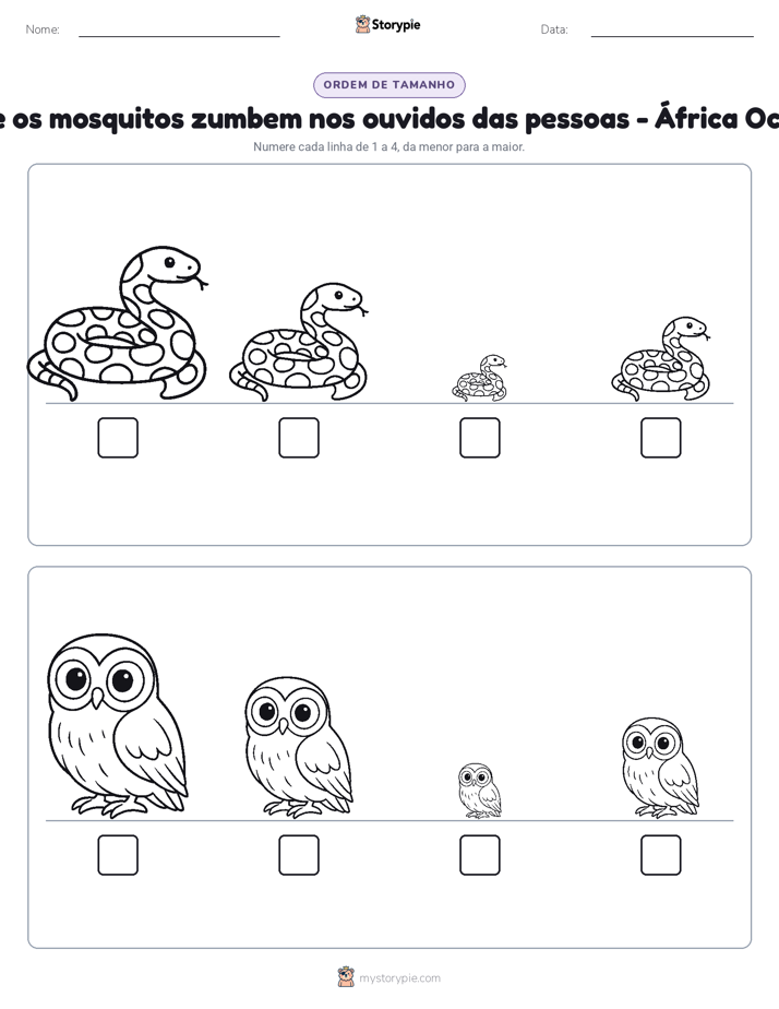 Ordem de Tamanho