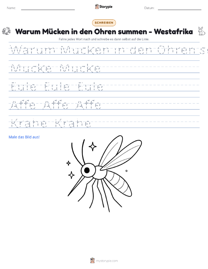 Schreibübung