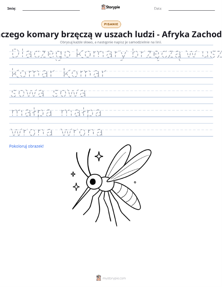 Ćwiczenie Pisania