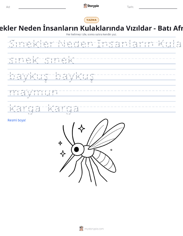 Yazma Pratiği