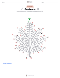 Gondwana printable worksheet preview
