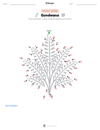 Anteprima della scheda stampabile di Gondwana