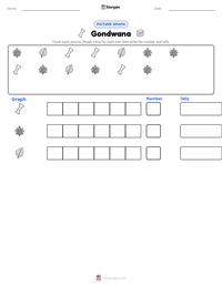 Gondwana printable worksheet preview