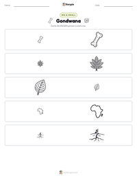 Gondwana printable worksheet preview