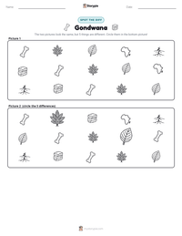 Gondwana printable worksheet preview