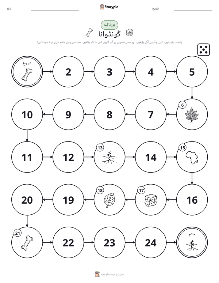 رول اور منتقل کریں کھیل