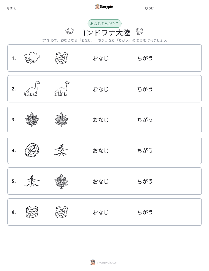 同じか違うか