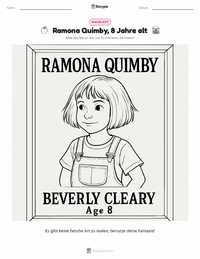 Ramona Quimby, 8 Jahre (Roman) druckbare Arbeitsblatt Vorschau
