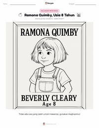 Halaman mewarnai Ramona Quimby, Usia 8 (novel) untuk anak-anak