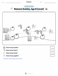 Ramona Quimby, Age 8 (novel) printable worksheet preview
