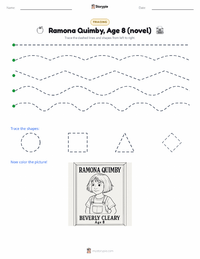 Ramona Quimby, Age 8 (novel) printable worksheet preview