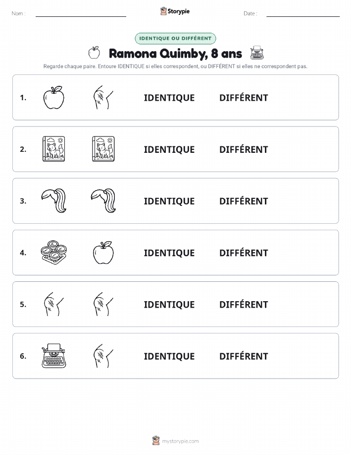 Identique ou Différent