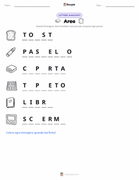 Anteprima della scheda stampabile di Area