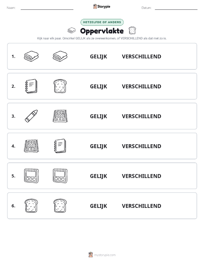 Zelfde of Verschillend