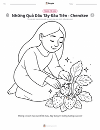 Xem trước tài liệu in sẵn Những Quả Dâu Tây Đầu Tiên - Thần thoại Cherokee