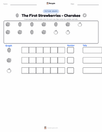 The First Strawberries - Cherokee printable worksheet preview