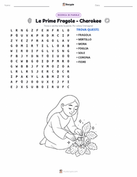 Anteprima della scheda stampabile di Le Prime Fragole - Cherokee