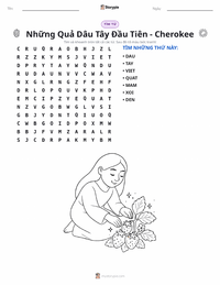 Xem trước tài liệu in sẵn Những Quả Dâu Tây Đầu Tiên - Thần thoại Cherokee