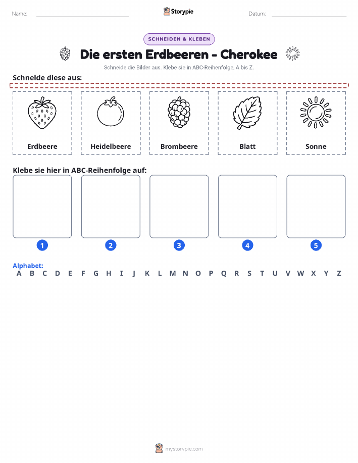 Schneiden & Einfügen Alphabet