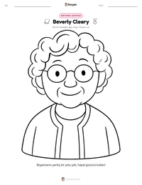 Beverly Cleary yazdırılabilir çalışma sayfası önizlemesi