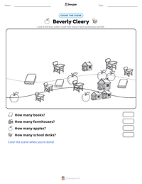 Beverly Cleary printable worksheet preview