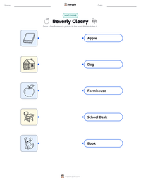 Beverly Cleary printable worksheet for kids