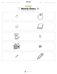 Beverly Cleary printable worksheet preview