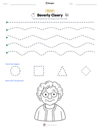Beverly Cleary printable worksheet preview