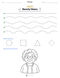 Prabaca lembar kerja cetak Beverly Cleary