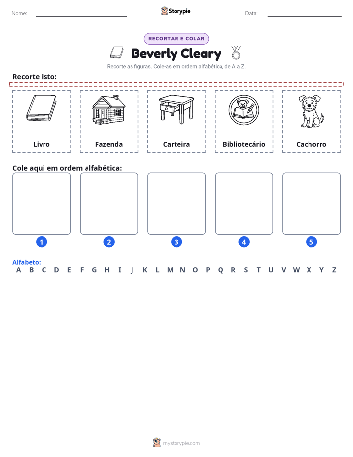 Recortar & Colar Alfabeto