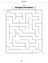 Aboriginal Australians printable worksheet preview