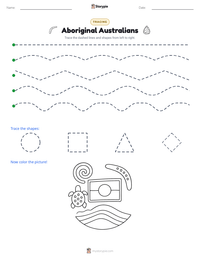 Aboriginal Australians printable worksheet preview