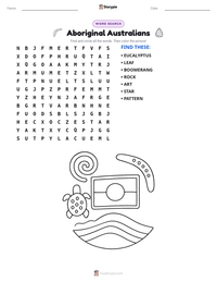 Aboriginal Australians printable worksheet preview