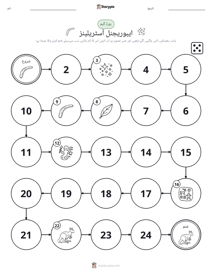 رول اور منتقل کریں کھیل