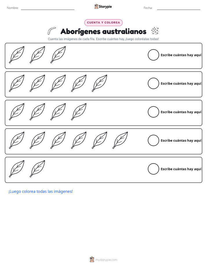 Contar y Colorear