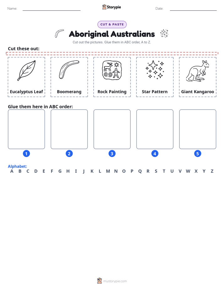 Cut & Paste Alphabet
