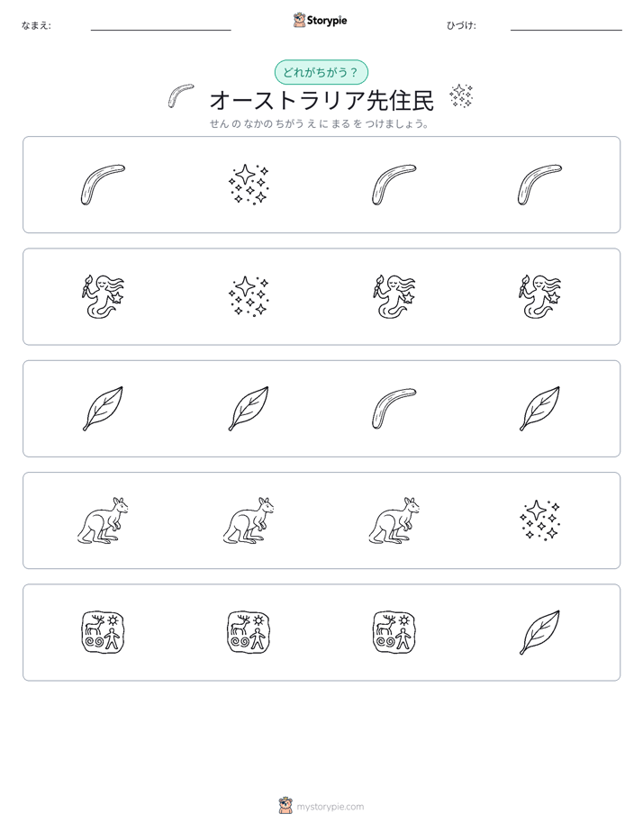 異なるものを見つけよう