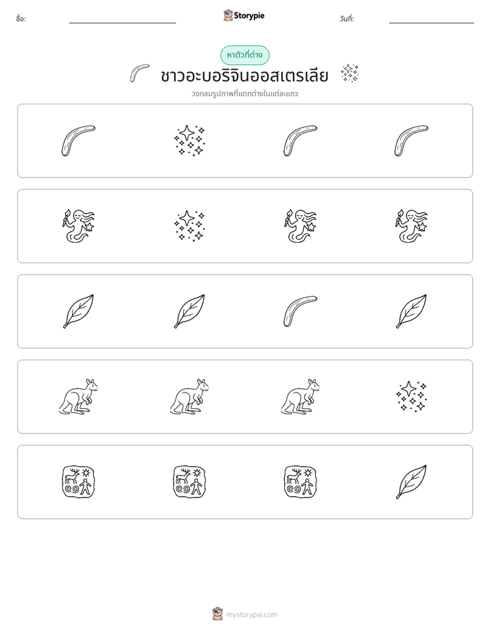 ตัวที่แตกต่าง