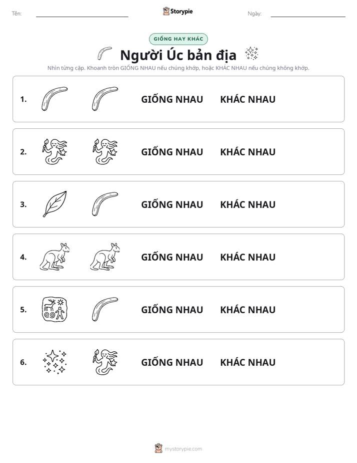 Giống Hay Khác