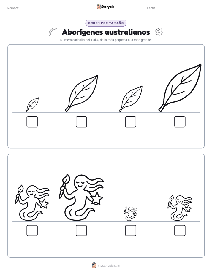 Orden de Tamaños